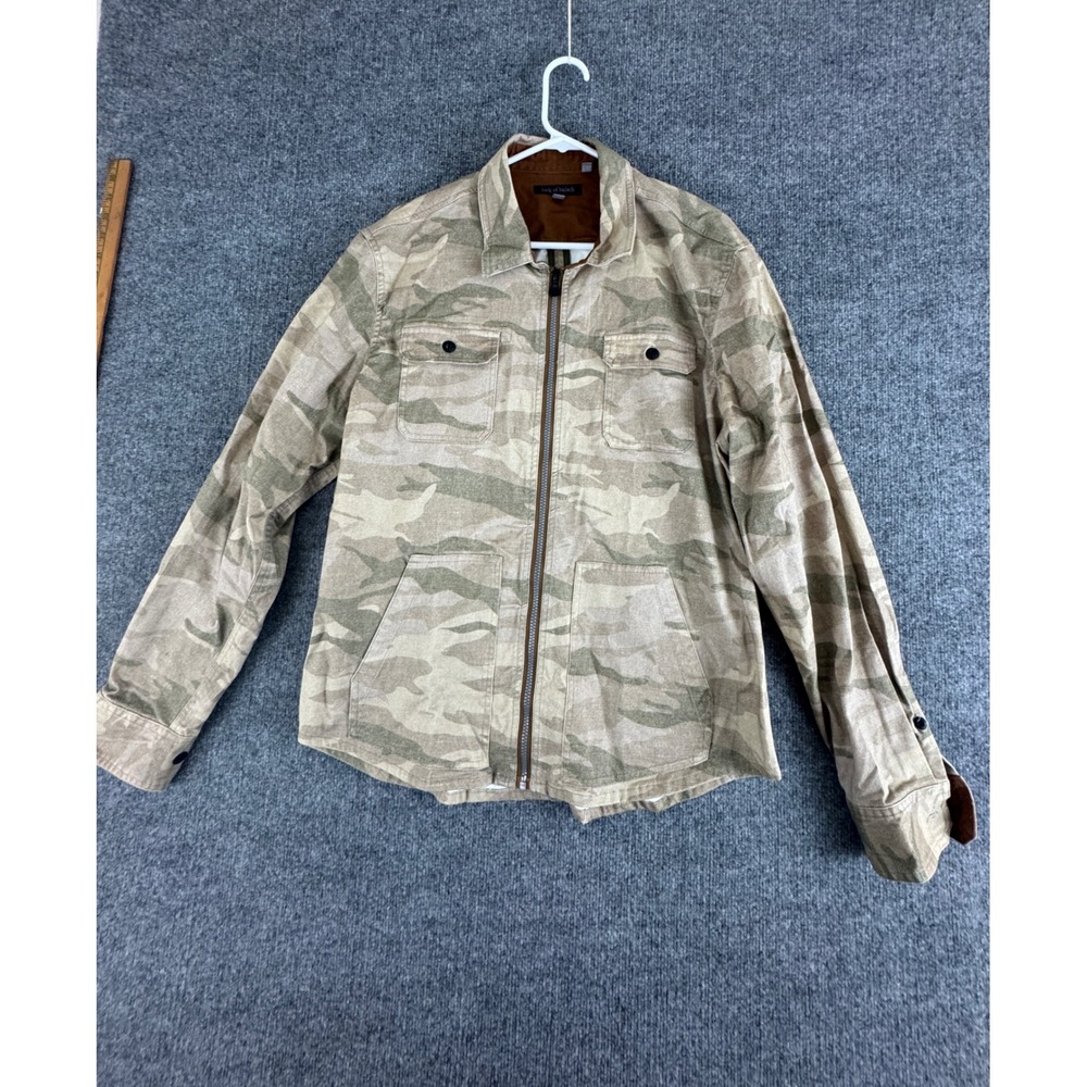 Lords of Harlech Camo Utility Jacket Mens XL Full Zip Pockets Collar - Picture 2 of 14